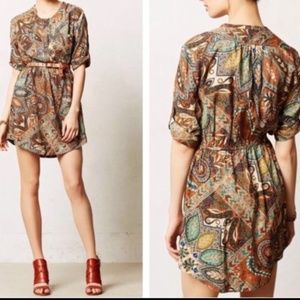 Holding Horses Paisley Elastic Waist Dress Sz 2